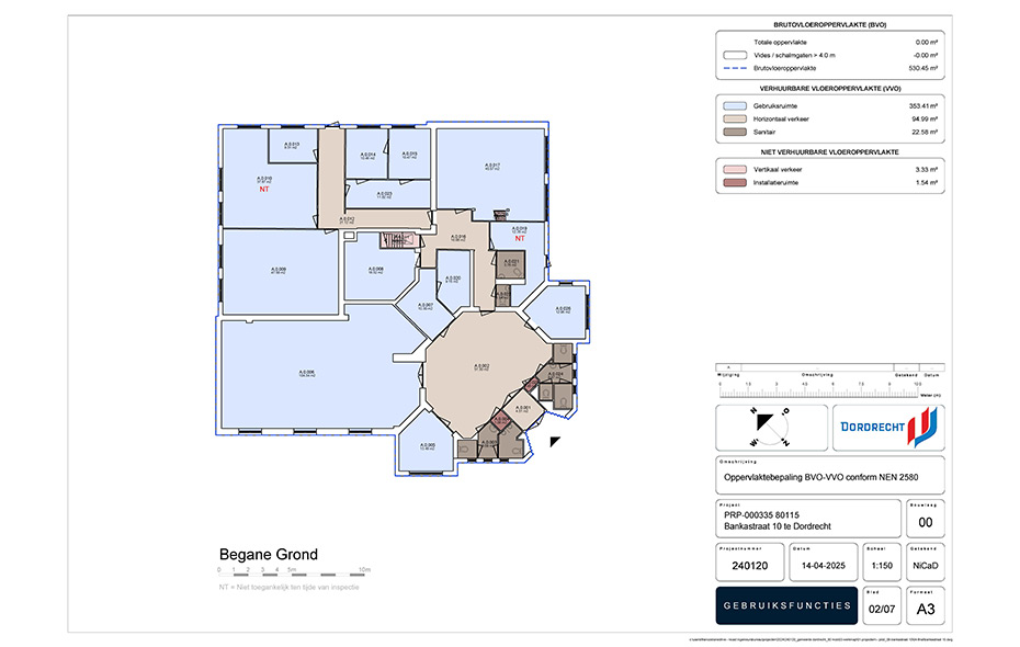 nicad_project_complvastgprtf_05 Ontruimingsplattegrond Vluchtplattegrond