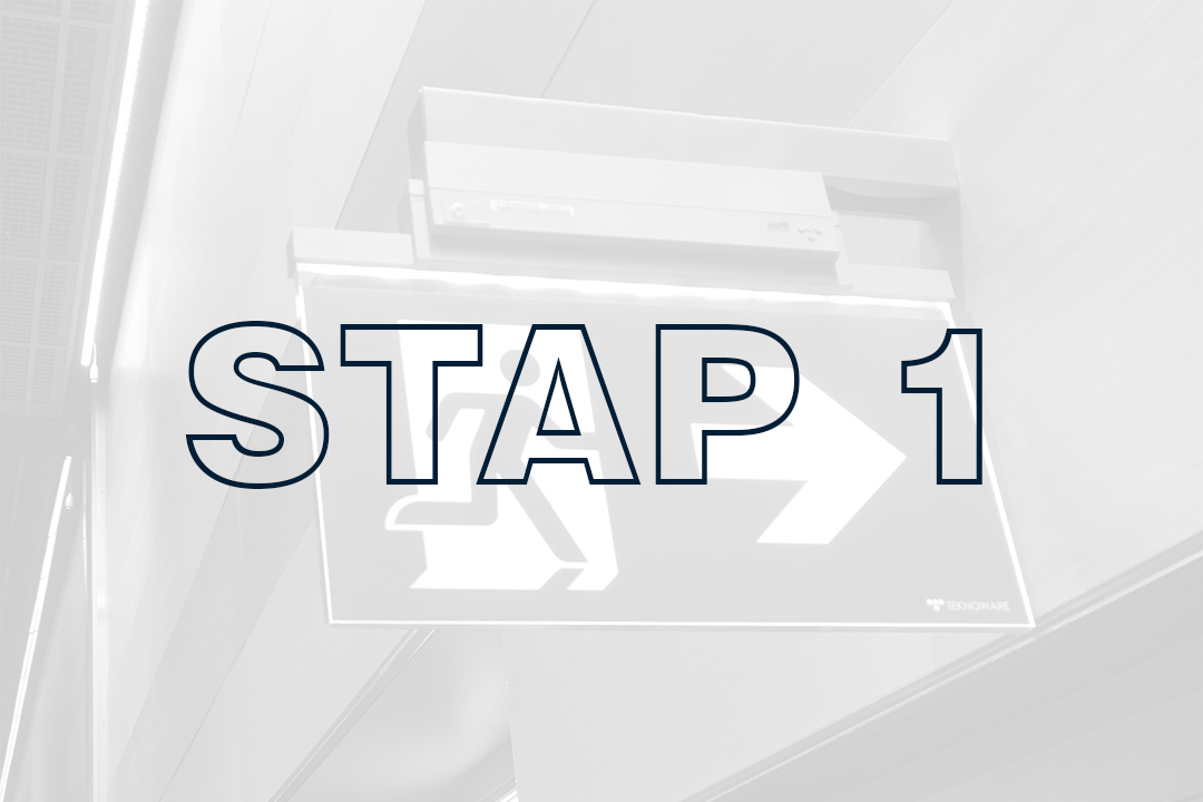 STAP 1 NEN 1414 ontruimingsplattegronden Tekening