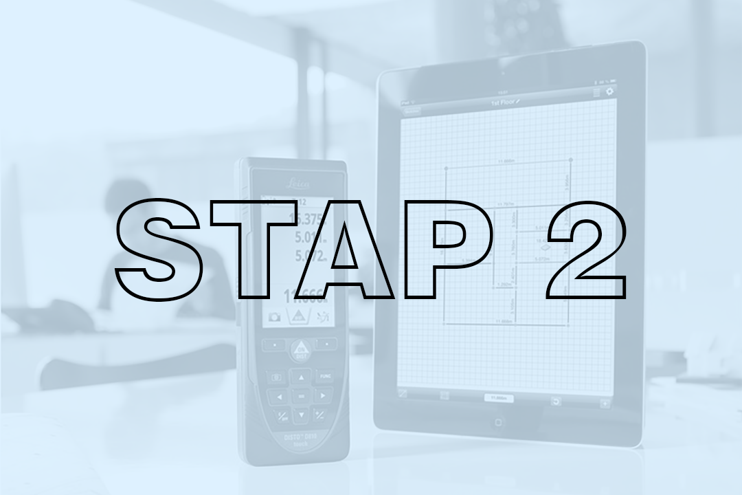 STAP 2 NEN 2580 oppervlaktebepalingen Tekening